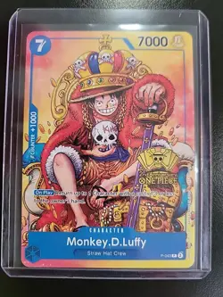 Monkey.D.Luffy (2nd Anniversary Stamped Promo) P-043 One Piece Promo - Image 1