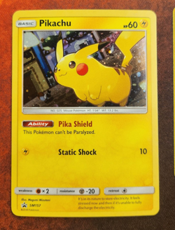 Pikachu SM157 Pokemon Sun & Moon Promo Holo Rare Card - Image 1