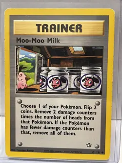 Moo-Moo Milk 101/111 Neo Genesis Unlimited 2000 Vintage WotC Pokemon Card - Image 1