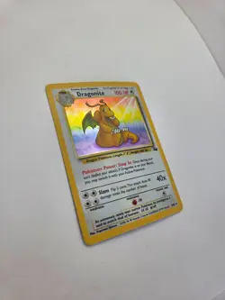 Pokemon Fossil Dragonite 4/62 Holo Rare 100 HP 1999 Vintage Card Holographic - Image 3