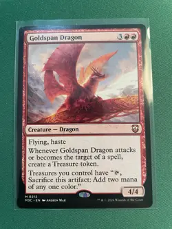 2024 Goldspan Dragon 0212 Mythic Non Foil Modern Horizons 3 Commander MTG NM - Image 1