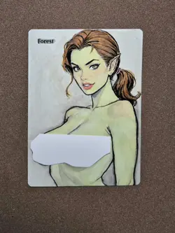 Mtg Altered Art Hand Painted/ink - Image 1
