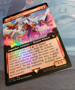 Strago and Relm FOIL (Extended Art) - Final Fantasy - NM (see pics) MTG - Image 3