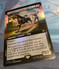 Interceptor, Shadow's Hound FOIL (Extended Art) - Final Fantasy - NM - MTG - Image 3
