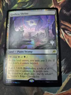 MTG: Edge of Eternities: Foil Godless Shrine: LP Condition Promo Pack - Image 2