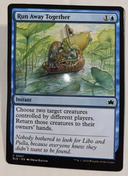 Magic The Gathering Run Away Together Pin MagicCon 2024 Exclusive Bloomburrow - Image 1
