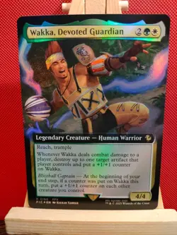 Wakka, Devoted Guardian FOIL (Extended Art) - Final Fantasy Commander - NM - MTG - Image 1