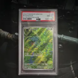 Pokemon Bulbasaur Illustration Rare Holo 151 #166 PSA 10 2023 - Image 3