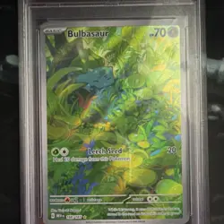 Pokemon Bulbasaur Illustration Rare Holo 151 #166 PSA 10 2023 - Image 4