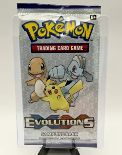 2016 Pokemon TCG XY Evolutions Sampling Pack Sealed 3-Card Booster Fun Pack Rare - Image 1