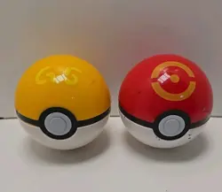 Pokemon Pokeball Lot 2- Yellow Gs & Red Ring See pictures Used - Image 1