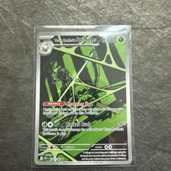 Team Rocket’s Spidops 187/182 Illustration Rare Destined Rivals Pokemon Card TCG - Image 1