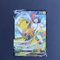 Pokemon TCG Zeraora v Silver Tempest Holo Ultra Rare Card TG16/TG30 - Image 1
