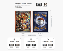 Pokemon Destined Rivals: Ethan's Typhlosion #190 TAG 10 (Rank #3) - Image 2