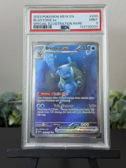 Pokemon Scarlet & Violet 151 Blastoise EX 200/165 Sir Special Illustration PSA 9 - Image 1