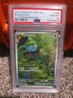 Bulbasaur 166/165 Illustration Rare 2023 Pokemon 151 EN PSA 10 Gem Mint - Image 1