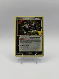 Pokemon TCG Greninja SWSH144 Gold Star Promo 25th Celebrations NM Mint ETB Holo - Image 1