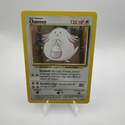Chansey - 3/102 [Base Set] Pokemon TCG - HOLO RARE - VINTAGE - NM - Grading Play - Image 1