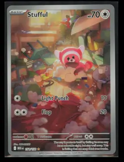 Stufful 154/132 Pokemon Mega Evolution Illustration Rare Near Mint - Image 1