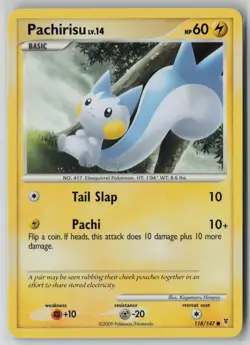 Pachirisu 118/147 Pokemon TCG Supreme Victors Common Moderately Played (MP) 1 - Image 1