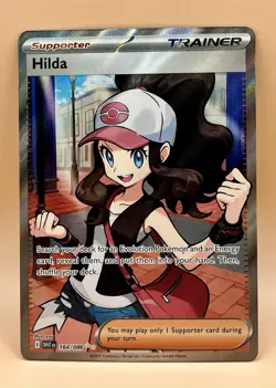 Hilda 164/086 – White Flare (Full Art Trainer) – NM – 2025 Pokemon TCG - Image 1