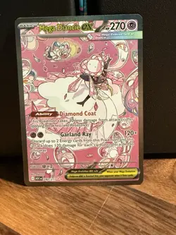 Mega Diancie ex 282/217 SIR Ascended Heroes Evolution NM English Pokemon TCG - Image 1