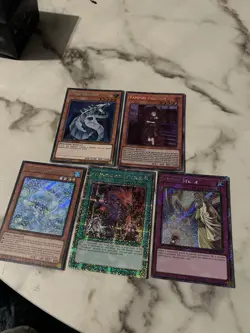 Lot Of 5 Yu-Gi-Oh! TCG Cards Secret Rares Prismatic 1st Edition Super Rare Cards - Image 1