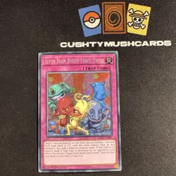 YUGIOH SUPER TEAM BUDDY FORCE UNITE SECRET RARE FLOD-EN081 1ST EDITION - Image 1