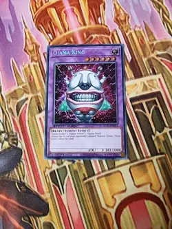 Ojama King SGX1-ENC21 Secret Rare 1ST ED NM Yugioh - Image 1