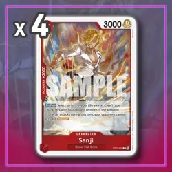 Sanji ST21-003 Gear 5 EX ONE PIECE TCG x4 - Image 1