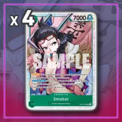Smoker OP10-030 Super Rare Royal Blood ONE PIECE TCG x4 - Image 1