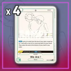 We Are! EB02-020 R Extra Booster Anime 25th ONE PIECE TCG x4 - Image 1