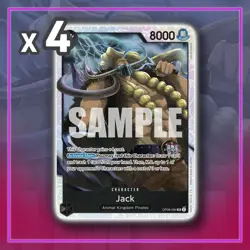 Jack OP08-084 Super Rare SR Two Legends ONE PIECE TCG x4 - Image 1