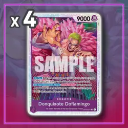 Donquixote Doflamingo OP10-071 Super Rare Royal Blood ONE PIECE TCG x4 - Image 1
