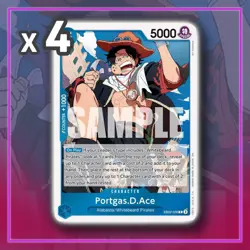 Portgas.D.Ace EB02-028 R Extra Booster Anime 25th ONE PIECE TCG x4 - Image 1