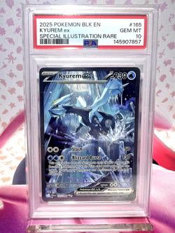 PSA 10 GEM MINT Kyurem ex 165/086 Black Bolt SIR Holo Pokemon Card - Image 1