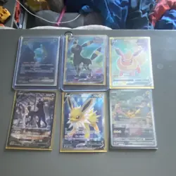 Pokemon TCG Evolving Skies 6 Card Lot - Umbreon, Flareon, Jolteon Full Art - Image 1