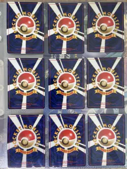 1999 POKEMON NEO GENESIS PREMIUM FILE 1 BINDER JAPANESE HOLO ORIGINAL 9 CARD SET - Image 4