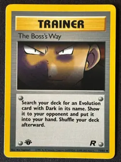 1st Edition The Boss’s Way - Team Rocket - #73/82 - Vintage Pokemon Card WOTC - Image 1