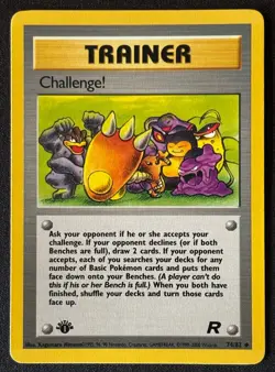 1st Edition Challenge! - Team Rocket - #74/82 - Vintage Pokemon Card 1999 WOTC - Image 1