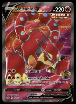 Volcanion V (Full Art) NM 162/198 SWSH06: Chilling Reign Pokemon Card - Image 1