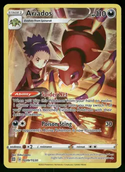 Ariados NM TG09/TG30 SWSH09: Brilliant Stars Trainer Gallery Pokemon Card - Image 1