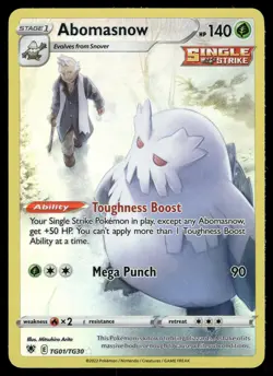 Abomasnow NM TG01/TG30 SWSH10: Astral Radiance Trainer Gallery Pokemon Card - Image 1