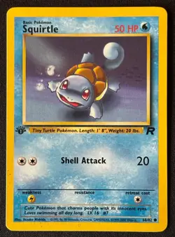 1st Edition Squirtle - Team Rocket - #68/82 - Vintage Pokemon Card 1999 WOTC - Image 1