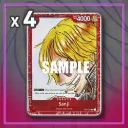 Sanji ST01-004 Premium Card Collection ONE PIECE TCG FILM RED ED x4 - Image 1