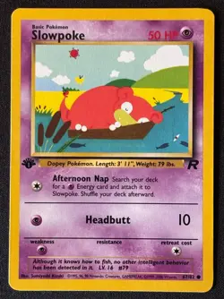 1st Edition Slowpoke - Team Rocket - #67/82 - Vintage Pokemon Card 1999 WOTC - Image 1