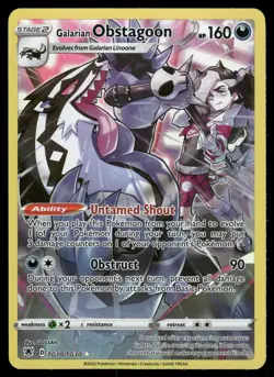 Galarian Obstagoon NM TG10/TG30 SWSH10: Astral Radiance Trainer Gallery Pokemon - Image 1