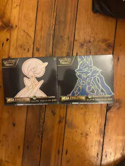 Pokemon Center Mega Evolutions Gardevoir & Lucario ETB Elite Trainer Box Sealed - Image 1