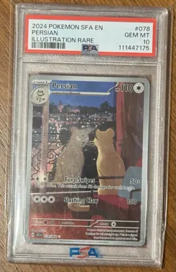 2024 Pokemon SV Shrouded Fable SFA en Persian #078/064 PSA 10 - Image 1