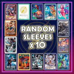 10 RANDOM SLEEVES ONE PIECE TCG Perfect for DON!! Luffy Nami Robin Zoro - Image 1